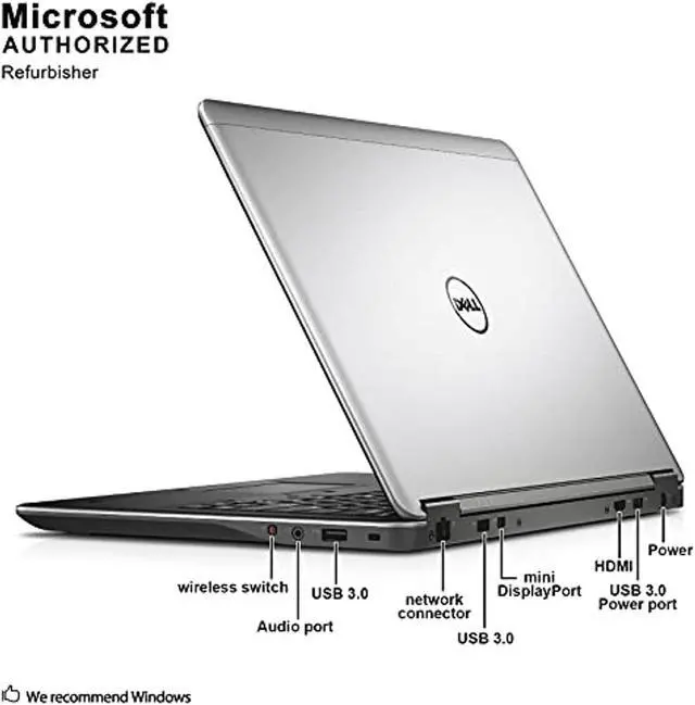 Alt view image 5 of 5 - Dell Latitude E7440 14.1? FHD Business Ultrabook PC, Intel Core i7 Processor, 16GB DDR3 RAM, 512GB SSD, Webcam, Windows 10 Professional (Renewed) (E7440-VCDELP002)