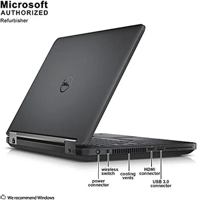Alt view image 7 of 7 - 2019 Dell Latitude E5440 Business Laptop Computer: Intel Core i5 4300U up to 2.9GHz/ 16GB RAM, 512GB SSD, DVDRW/ 14" HD Screen, Intel HD Graphics/ WiFi, HDMI, USB 3.0/ Windows 10 Profe (LatitudeE5440)