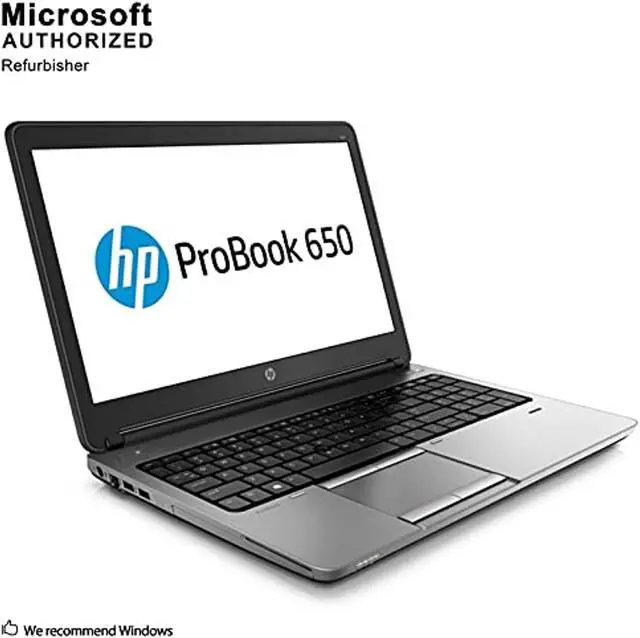 Alt view image 2 of 5 - HP ProBook 650 G1 Laptop 15.6", Intel Core i5, 8GB RAM, 500GB HDD, Webcam, Win 10 Home (Renewed) (H10116)