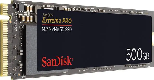Alt view image 3 of 20 - SanDisk Extreme PRO 500GB PCIe 3.0 x4 M.2 2280 Internal Solid State Drive