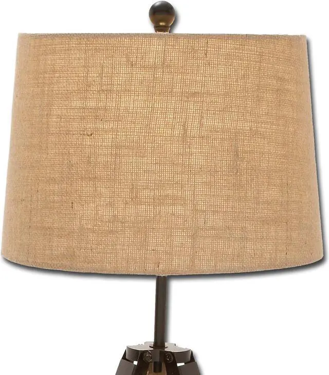 Alt view image 2 of 4 - Urban Designs Weathered Wooden Tripod Table Lamps - Set of 2