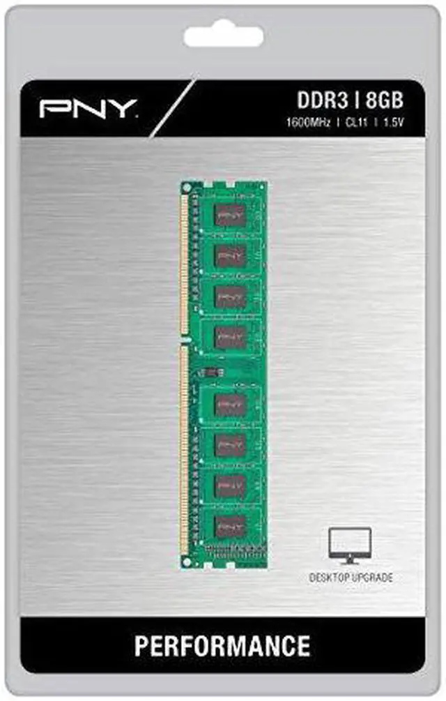 Alt view image 4 of 17 - PNY Performance 8GB (2x4GB) DDR3 1600MHz NHS Desktop Memory MD8GSD31600NHS