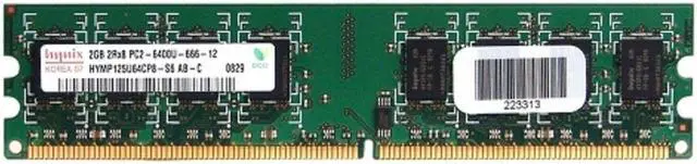 Alt view image 2 of 3 - Hynix 2GB PC2-6400 DIMM RAM DDR2-800 Desktop Memory Module