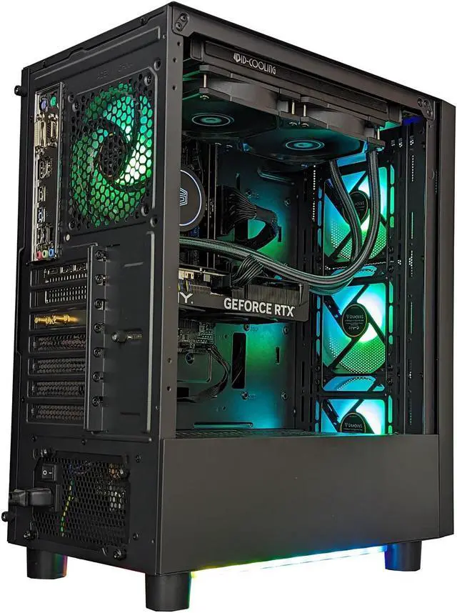 Alt view image 6 of 7 - Cobratype Anaconda Gaming PC - Intel Core i7-12700F, RTX 4060, Liquid Cooled, 32 GB DDR4 RAM, 1 TB NVMe, Windows 11 Home - Gaming Desktop
