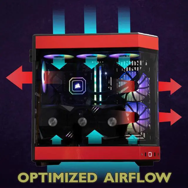 Alt view image 3 of 7 - Cobratype Dragon Warrior Desktop Gaming PC - Ryzen 9 7900X, RX 7900 XTX, 32 GB DDR5 RAM, 2 TB NVMe, AIO Liquid Cooler, Windows 11 Home