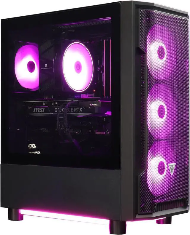 Alt view image 3 of 4 - Cobratype Gaming PC Desktop Ryzen 7 5700X (8 Core up to 4.6GHz 7nm) 32GB DDR4 1TB SSD NVMe , NVIDIA RTX 4060, Wi-Fi, Windows 11 Home 64-bit, Gaming PC