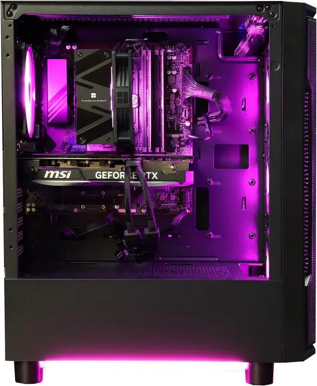 Alt view image 2 of 4 - Cobratype Gaming PC Desktop Ryzen 7 5700X (8 Core up to 4.6GHz 7nm) 32GB DDR4 1TB SSD NVMe , NVIDIA RTX 4060, Wi-Fi, Windows 11 Home 64-bit, Gaming PC