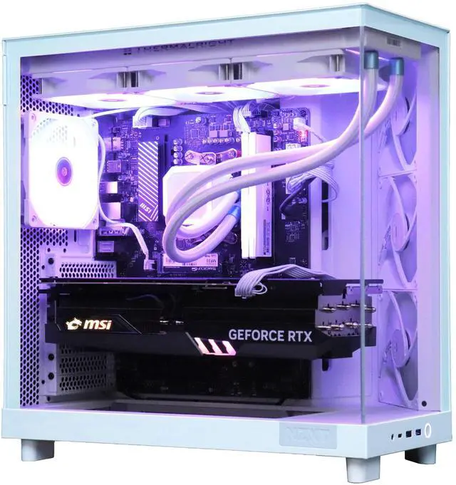 Alt view image 2 of 7 - Cobratype Gaming PC - Ryzen 7 9700X, RTX 5080, 32 GB DDR5 RAM, 2 TB NVMe, 360mm AIO Liquid Cooler, Windows 11 Home - Gaming Desktop
