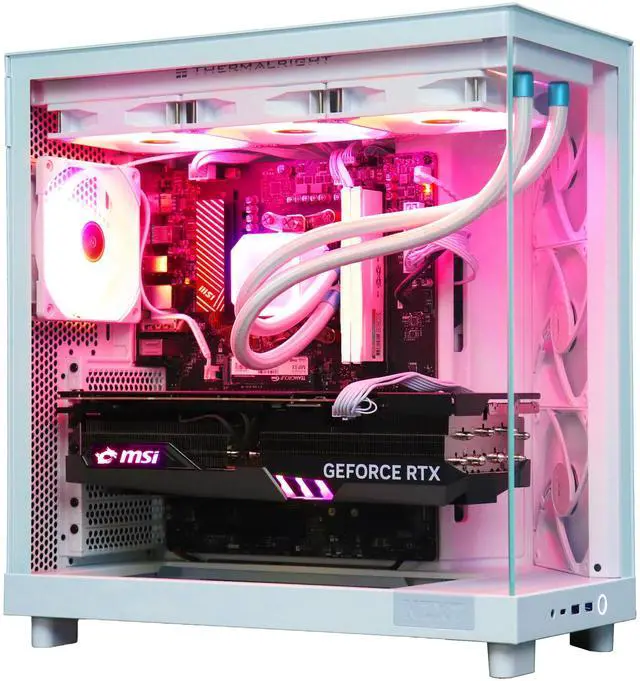Alt view image 4 of 7 - Cobratype Gaming PC - Ryzen 7 9700X, RTX 5080, 32 GB DDR5 RAM, 2 TB NVMe, 360mm AIO Liquid Cooler, Windows 11 Home - Gaming Desktop