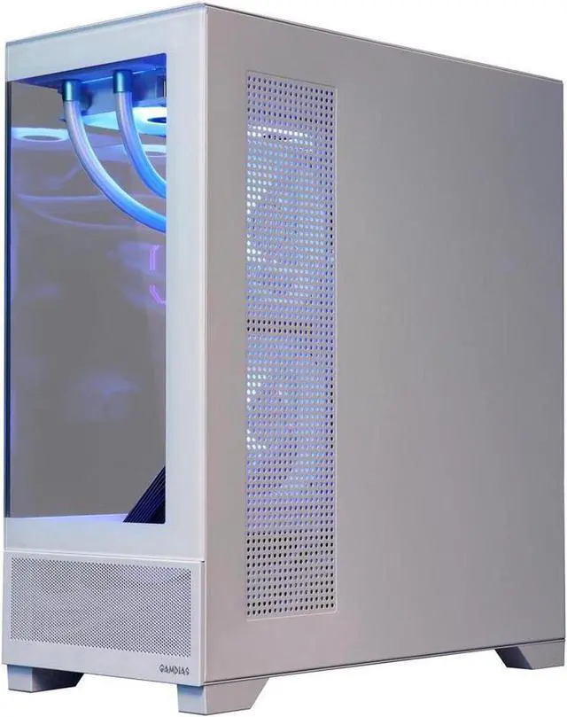 Alt view image 4 of 7 - Cobratype Mamba Gaming PC, Ryzen 7 9700X 4.2 GHz, AMD Radeon RX 9070 XT, 360mm AIO, 2TB NVMe SSD, 64GB DDR5, Wi-Fi, Win 11 Home, Live Thermal Display - Gaming Desktop