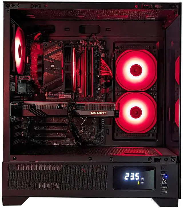 Alt view image 2 of 6 - Cobratype Pilot Gaming PC, Ryzen 5 9600X 3.90 GHz (Up to 5.4 GHz), AMD Radeon RX 9060 XT, 16GB GDDR6, AI Enhancement Ready, 1TB NVMe SSD, 32GB DDR5, Wi-Fi, Win 11 Home