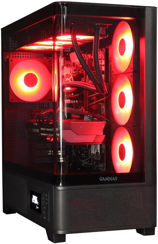 Alt view image 5 of 6 - Cobratype Anaconda Gaming PC - AMD Ryzen 9800X3D, RTX 5070, 360mm AIO Liquid Cooler, 32 GB DDR5 RAM, 2 TB NVMe, Windows 11 Home - Gaming Desktop