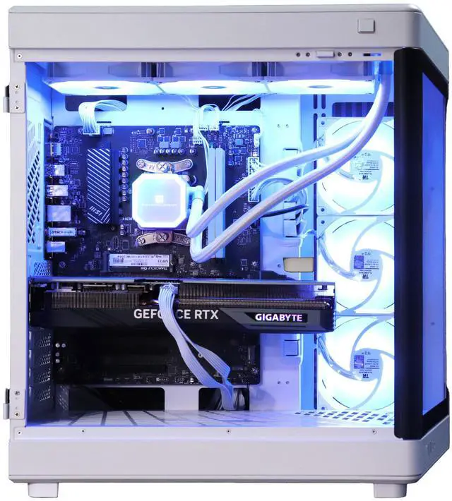Alt view image 2 of 6 - Cobratype Ghost Gaming PC - Ryzen 7 9800X3D, RTX 5080, 360mm AIO Liquid Cooler, 32 GB DDR5 RAM, 2 TB NVMe, Windows 11