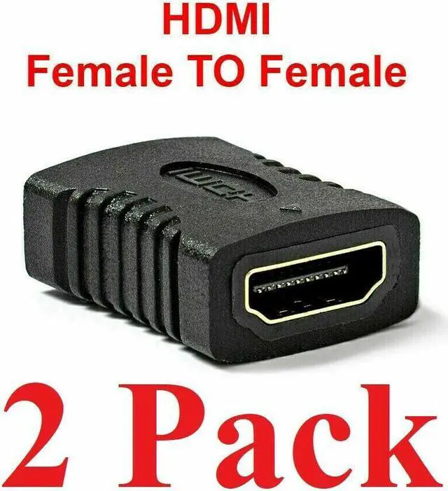 Alt view image 4 of 5 - New 2x HDMI Female to Female Coupler Connector Extender Adapter Cable HDTV1080P