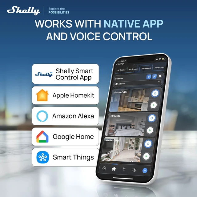 Alt view image 7 of 7 - Shelly Flood S Gen4, WiFi, Bluetooth, Zigbee, Matter Smart Flood Sensor | Compatible with Alexa, SmartThings, Home Assistant, Google Home, Apple HomeKit, Flood and Rain Detection, Easy to Use, IP67