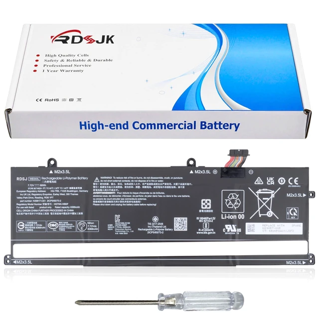 Alt view image 6 of 10 - WE04XL Laptop Battery for HP X360 Spectre 14-EU 2-IN-1 14T-EU000 Envy X360 16-AC 16-AD 2-in-1 Series, for HP Pavilion Plus 14-EW 14-EY 16-AB 16T-AB 16-AC 16-AD N66427-001 N39857-005 N39817-CF1 68Wh
