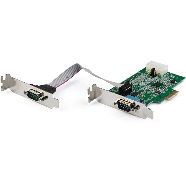 Alt view image 6 of 10 - StarTech.com 2-port PCI Express RS232 Serial Adapter Card - PCIe RS232 Serial Host Controller Card - PCIe to Serial DB9 - 16950 UART - Low Profile Expansion Card - Windows & Linux , TAA (PEX2S953LP)