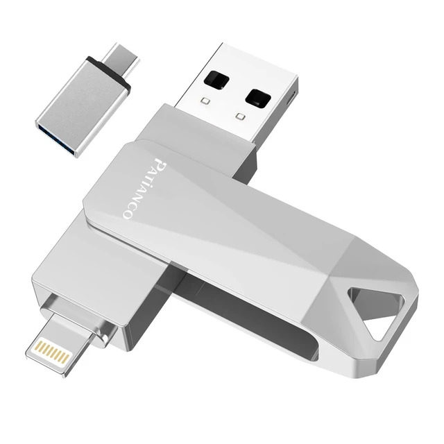 Alt view image 6 of 10 - USB Flash Drive for iPhone 512GB Apple MFi Certified Photo Stick Thumb Drive, iPhone-Memory-Stick for iPad/iPhone/Computer Picture Keeper Portable Hard Drive GreySliver