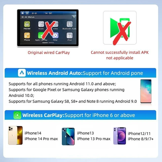 Alt view image 8 of 10 - CarlinKit CarPlay Dongle only for Car with Android Head Unit System 4.4.2+,New Upgrade Version,Built-in APK App,Support Wired/Wireless CarPlay,Wired/Wireless Android Auto,Online Upgrade etc.