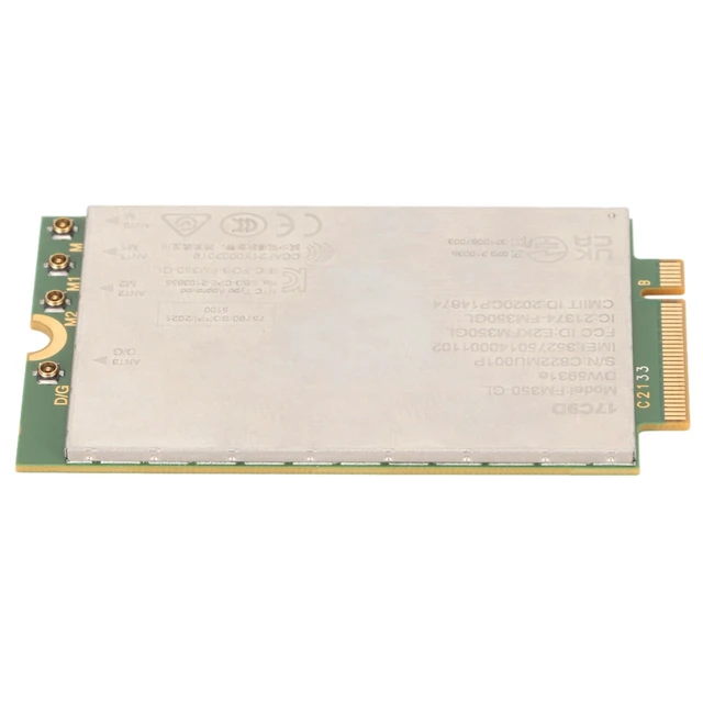 Alt view image 6 of 10 - DW5931e FM350-GL M.2 eSIM 5G Network Module Adapter Card, 4G LTE Network Card with 4x4 GNSS Modem, Compatible with Linux, for Latitude 5531 9330 3571