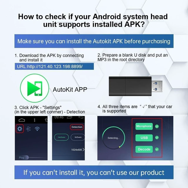 Alt view image 9 of 10 - CarlinKit CarPlay Dongle only for Car with Android Head Unit System 4.4.2+,New Upgrade Version,Built-in APK App,Support Wired/Wireless CarPlay,Wired/Wireless Android Auto,Online Upgrade etc.
