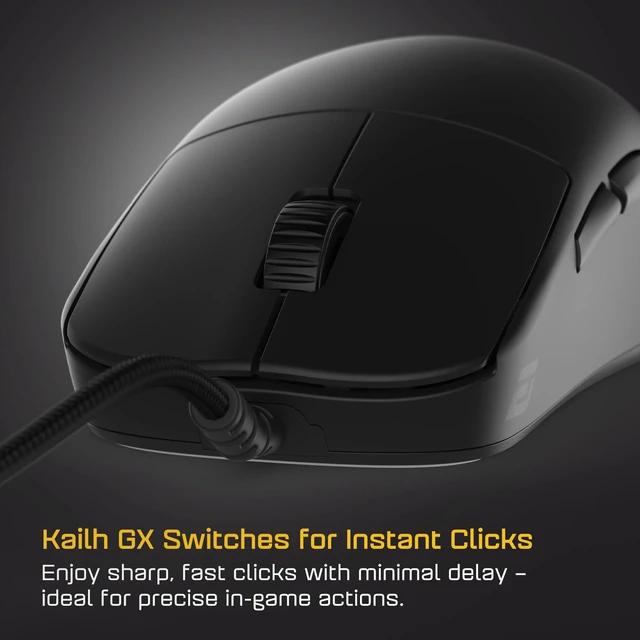 Alt view image 8 of 10 - ENDGAME GEAR OP1 8k v2 Black Esports Gaming Mouse with Cable, 30K DPI Optical Sensor, 8000Hz Polling, Hot-Swappable Switches & Claw-Grip Design