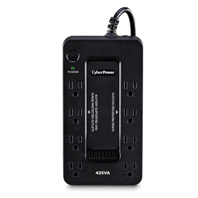 Alt view image 6 of 10 - CyberPower ST425 Standby UPS Battery Backup and Surge Protector, 425VA/260W, 8 Outlets, Compact, UL Certified