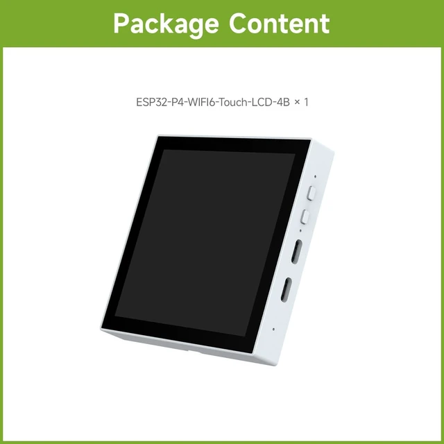 Alt view image 7 of 10 - Waveshare ESP32-P4-WIFI6-Touch-LCD-4B(Support External Camera), ESP32-P4 Smart 86 Box, Dual-Core & Single-Core RISC-V, with 4inch 720x720 Pixel 5Point Touch LCD (Without Ethernet Port, RS485, Relays)