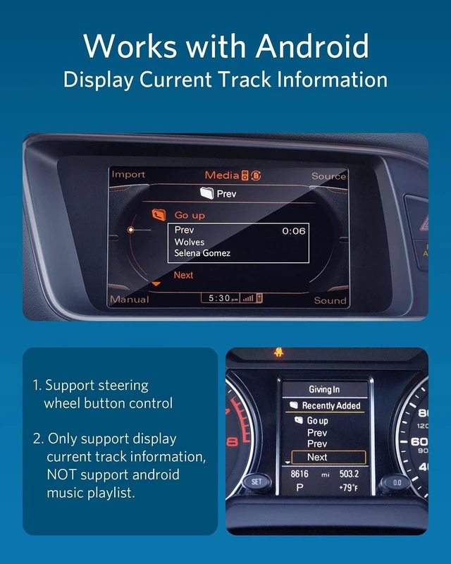 Alt view image 10 of 10 - Airdual Bluetooth 5.0 aptX-HD Adapter for 2004-2009 Year Audi MMI 2G Music Interface