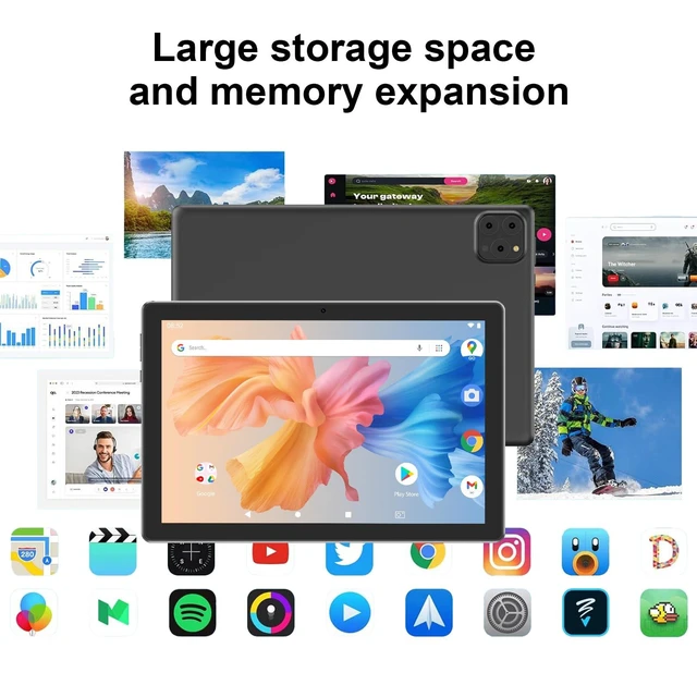 Alt view image 8 of 10 - Android 15 Tablet 10 Inch, 12(3+9) GB RAM+64GB ROM, 2 in 1 Tablets with Keyboard Case Mouse Stylus, 1.8GHz Five-core Processor, 1280 * 800 IPS HD Screen, 5G WiFi6 BT 5.3, 8MP Camera Tableta PC