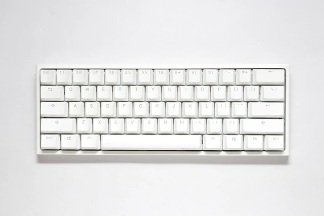 Alt view image 6 of 10 - Ducky One 2 Mini Pro RGB Mechanical Keyboard Classic White - Gateron Brown Switch