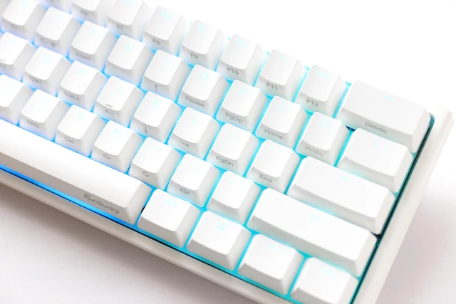 Alt view image 8 of 10 - Ducky One 2 Mini Pro RGB Mechanical Keyboard Classic White - Gateron Brown Switch