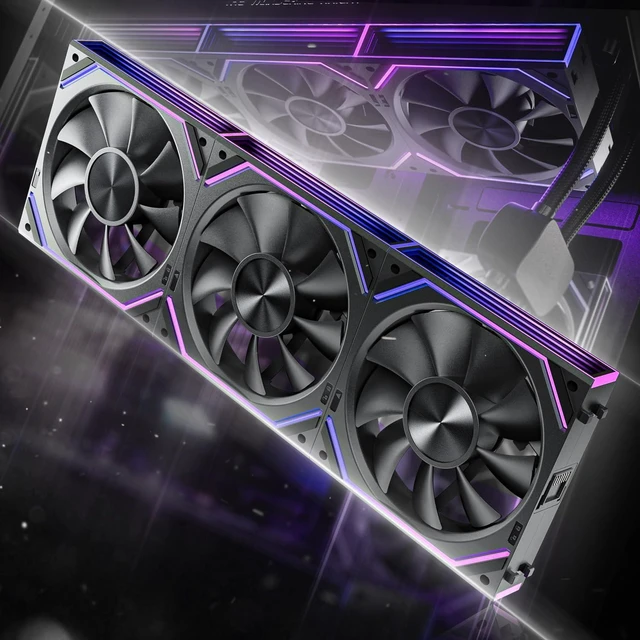 Alt view image 6 of 10 - Asiahorse Dawn 120mm Case Fan, ARGB PWM 1850RPM/71CFM Airflow, Forward & Reverse Blade Design, Low Noise, Precision HDB Bearings High Performance UNI PC Fan Modular Daisy Chain