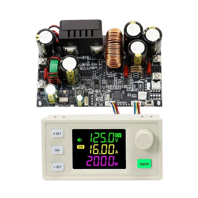 Alt view image 6 of 10 - DC Buck Converter, 12V-140V to 0.5V-125V DC-DC Step Down Module CVCC Adjustable Buck Voltage Converter with LCD Controller