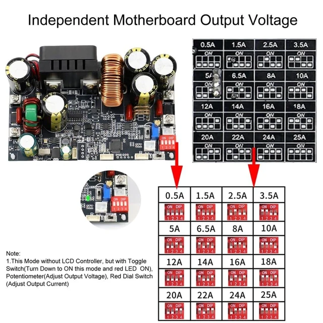 Alt view image 8 of 10 - DC Buck Converter, 12V-140V to 0.5V-125V DC-DC Step Down Module CVCC Adjustable Buck Voltage Converter with LCD Controller