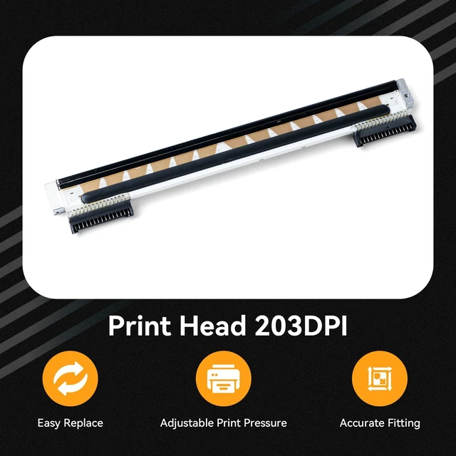Alt view image 7 of 10 - Omezizy 2025 Upgraded Thermal Printhead, 203dpi Thermal Print Head Compatible with Zebra GK420d, GX420d, ZP450, ZP500, ZP505, ZP550 Printers
