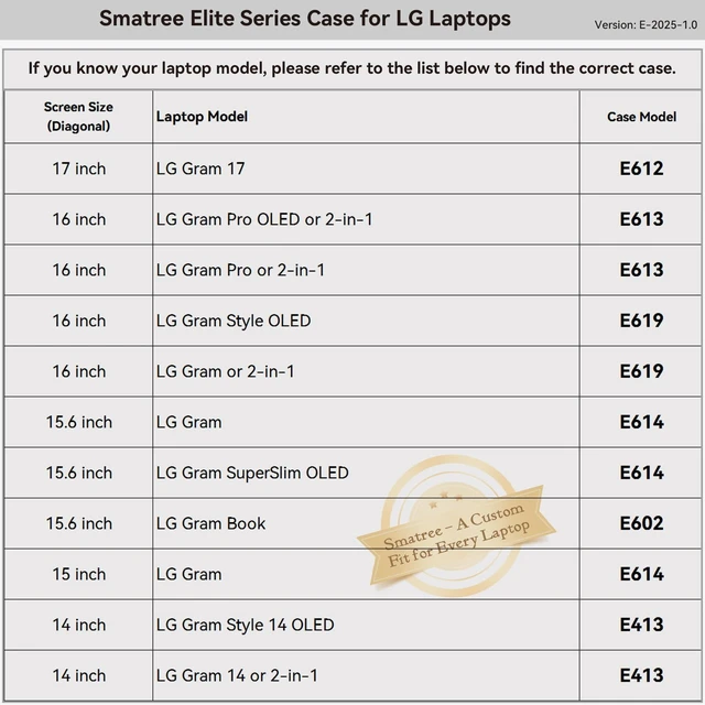 Alt view image 7 of 10 - Smatree 16 inch Laptop Sleeve for LG Gram 16 or 2-in-1, for LG Gram Style 16 OLED, Protective Laptop Case with Accessory Pocket, YKK Zipper, Patented Super Corner Design (E619)