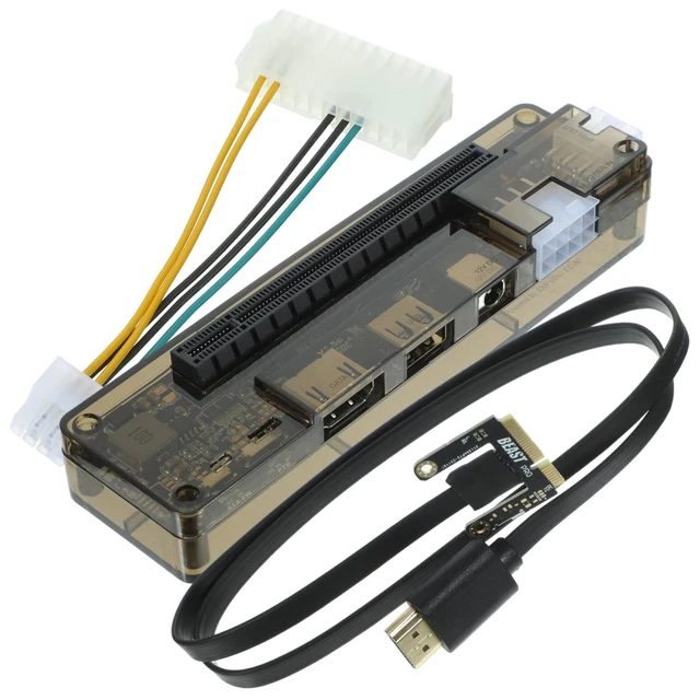 Alt view image 6 of 10 - Yardenfun Graphics Card Expansion Dock External Gpu for Laptop Portable No Installation Required Random Style
