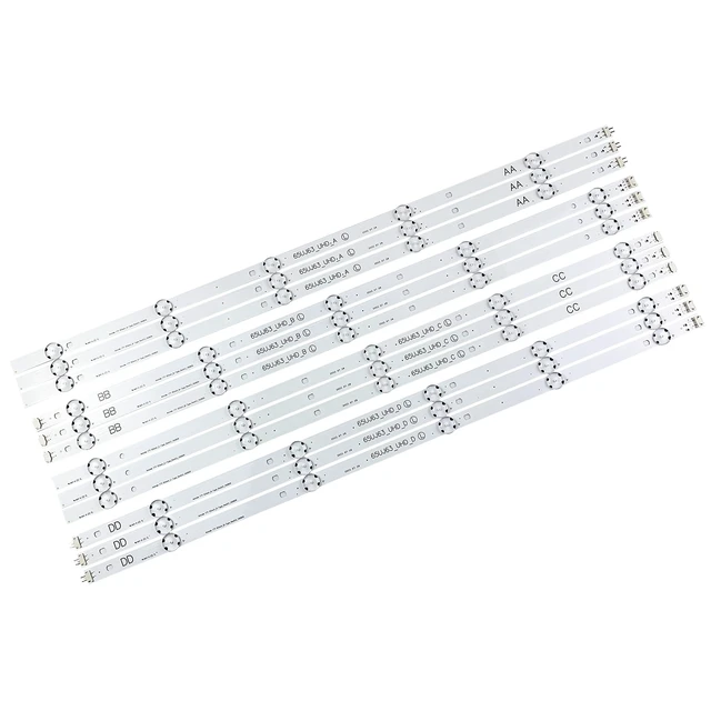 Alt view image 6 of 10 - PANMILED 12 Pieces Led Backlight Strips for LG 65 TV 65UJ63 65UJ6300-UA 65UJ6200-UA 65UJ5500 65UJ6320 Innotek 17Y 65inch_A SSC 65UJ63_UHD_A B C D