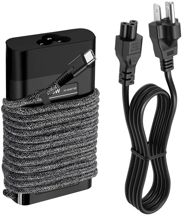 Alt view image 7 of 12 - New Slim 65W USB C Laptop Charger Compatible with HP Laptop Charger USB C, Envy X360,Spectre X360,Elitebook X360,Elite X2,Elitebook 840,ZBook,ProBook Travel Fast Charger Type C Power Cord Adapter