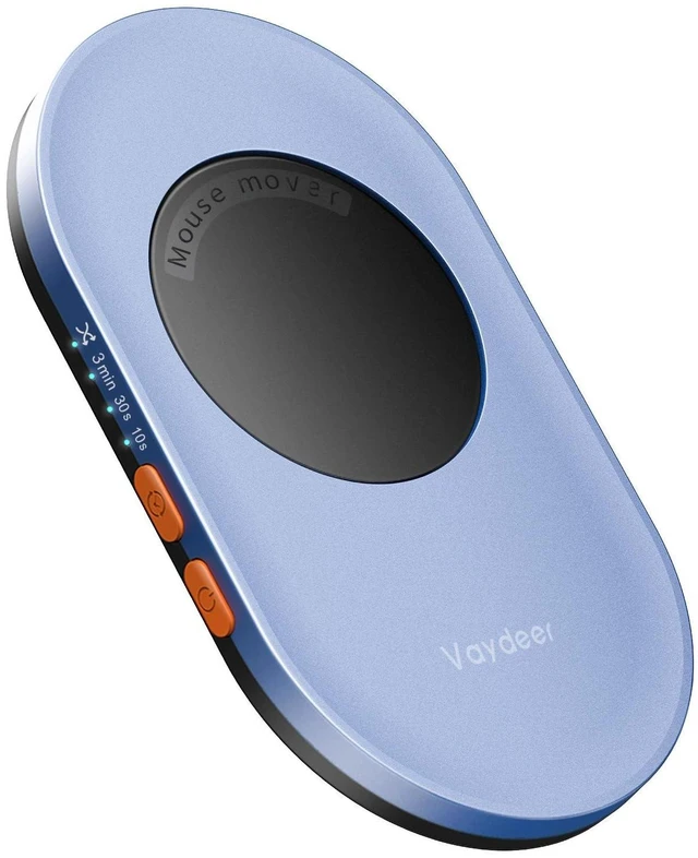 Alt view image 7 of 12 - Vaydeer Ultra Slim Mouse Mover, Air 3 Mouse Jiggler with Adjustable Interval Timer, Undetectable & Noiseless, Simulates Realistic Movement, Driver-Free Shaker for Keeping The PC Active (Fog Blue)