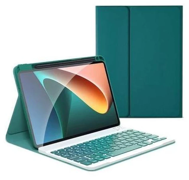 Alt view image 6 of 10 - KMXDD Keyboard Case Compatible with iPad Air 11 inch M2/ iPad Air 5th 4th 10.9" Generation Keyboard Case iPad Pro 11 1st/2nd/3rd/4th Generation Color Keyboard Case Removable,Dark Green