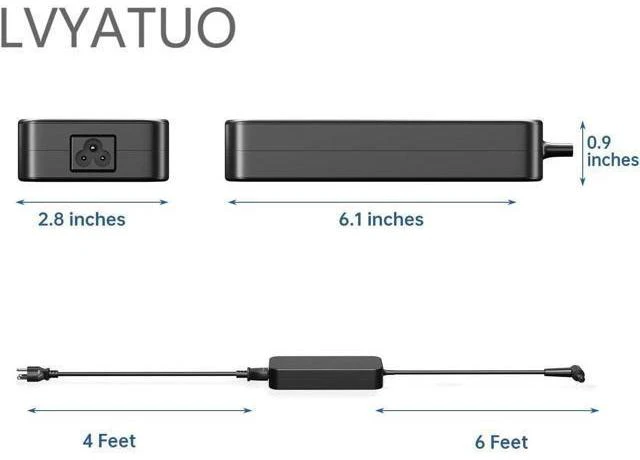 Alt view image 11 of 14 - New 19V 6.32A 120W Laptop Adapter A15-120P1A PA-1121-28 AC Power Charger for FX504 UX510UW N56J N56VM N56VZ N750 N500 G50 N53S N55 Laptop