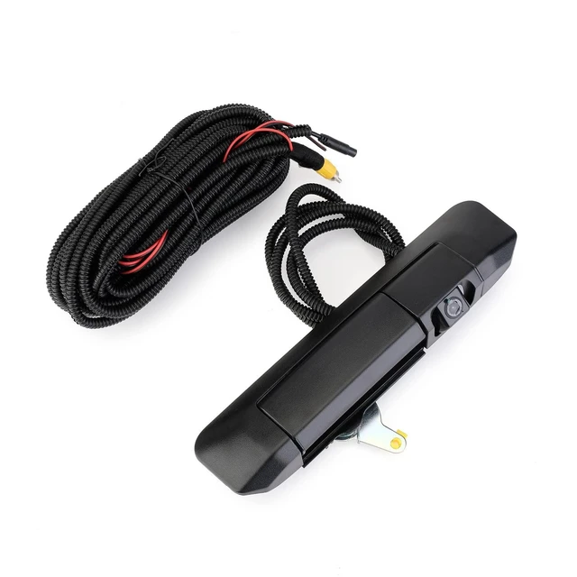 Alt view image 6 of 10 - Arokzn Tailgate Handle Backup Camera Compatible with 2005-2015 Toyota Tacoma Rear View Reverse Camera Handle Tailgate Lock RCA Connector