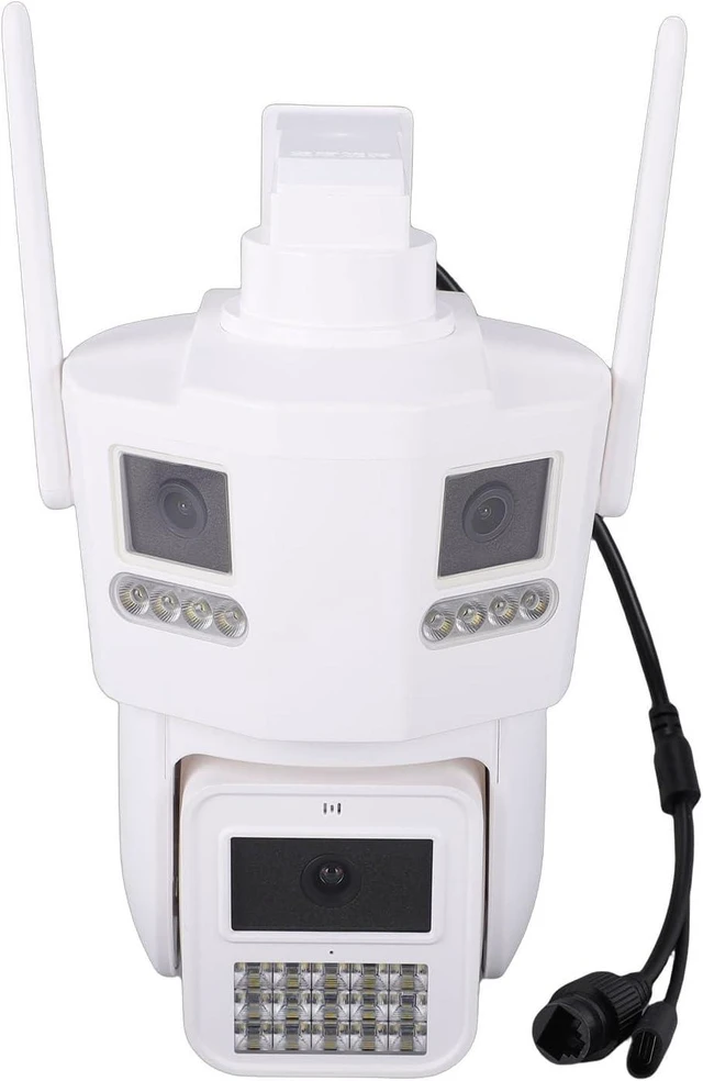 Alt view image 8 of 14 - 6MP WiFi Security Camera, Triple Lens PTZ Wireless Outdoor Camera with Human Detection and 360 Degree Coverage, for Home Security Indoor Outdoor Use