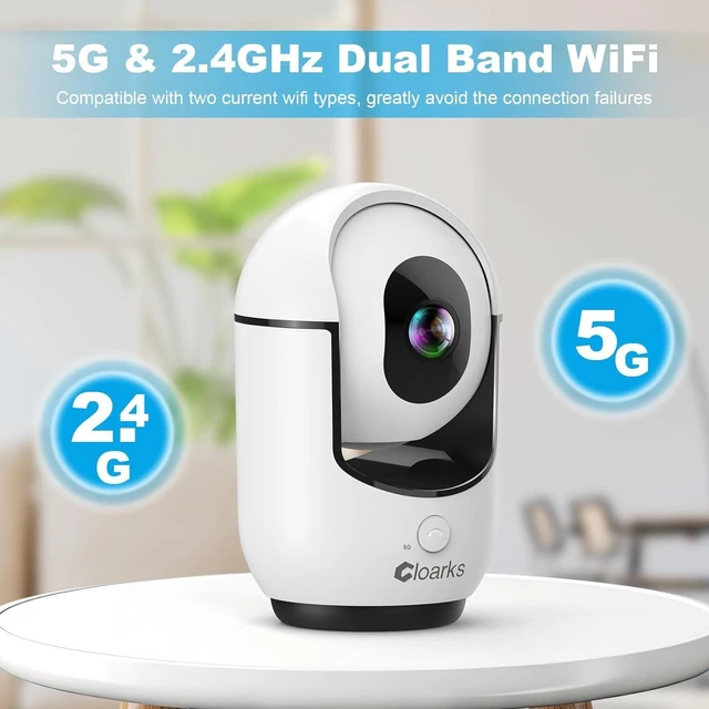 Alt view image 9 of 14 - 2K Pan/Tilt Security Camera, WiFi Indoor Cameras for Home Security with AI Motion Detection, Pet/Dog/Baby Camera with Phone App, 2-Way Audio, 24/7, Siren, TF/Cloud Storage, 4 Pack