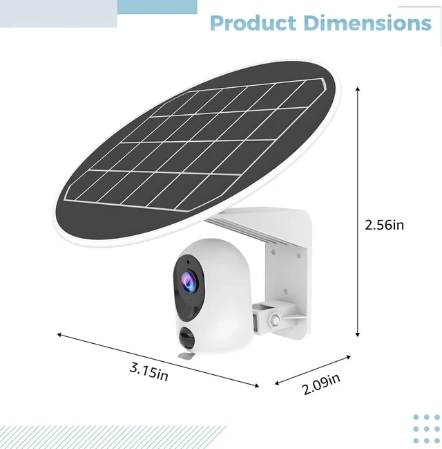Alt view image 7 of 10 - 3Mp Solar-Powered Wireless Security Camera, 360° Panoramic, No WiFi Needed, 4G Supported, Waterproof Outdoor Surveillance