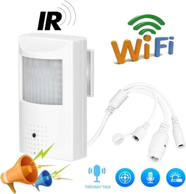 Alt view image 10 of 14 - 5MP WiFi Security Camera, Ultra HD Infrared Camera with Wired Coaxial Cable, Equipment for Home Office Living Room