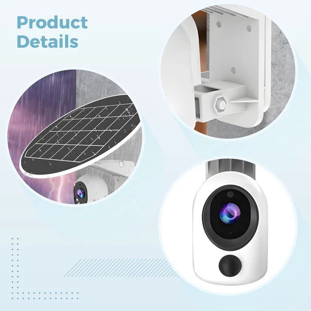 Alt view image 9 of 10 - 3Mp Solar-Powered Wireless Security Camera, 360° Panoramic, No WiFi Needed, 4G Supported, Waterproof Outdoor Surveillance