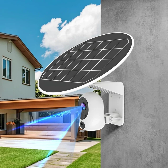 Alt view image 8 of 10 - 3Mp Solar-Powered Wireless Security Camera, 360° Panoramic, No WiFi Needed, 4G Supported, Waterproof Outdoor Surveillance